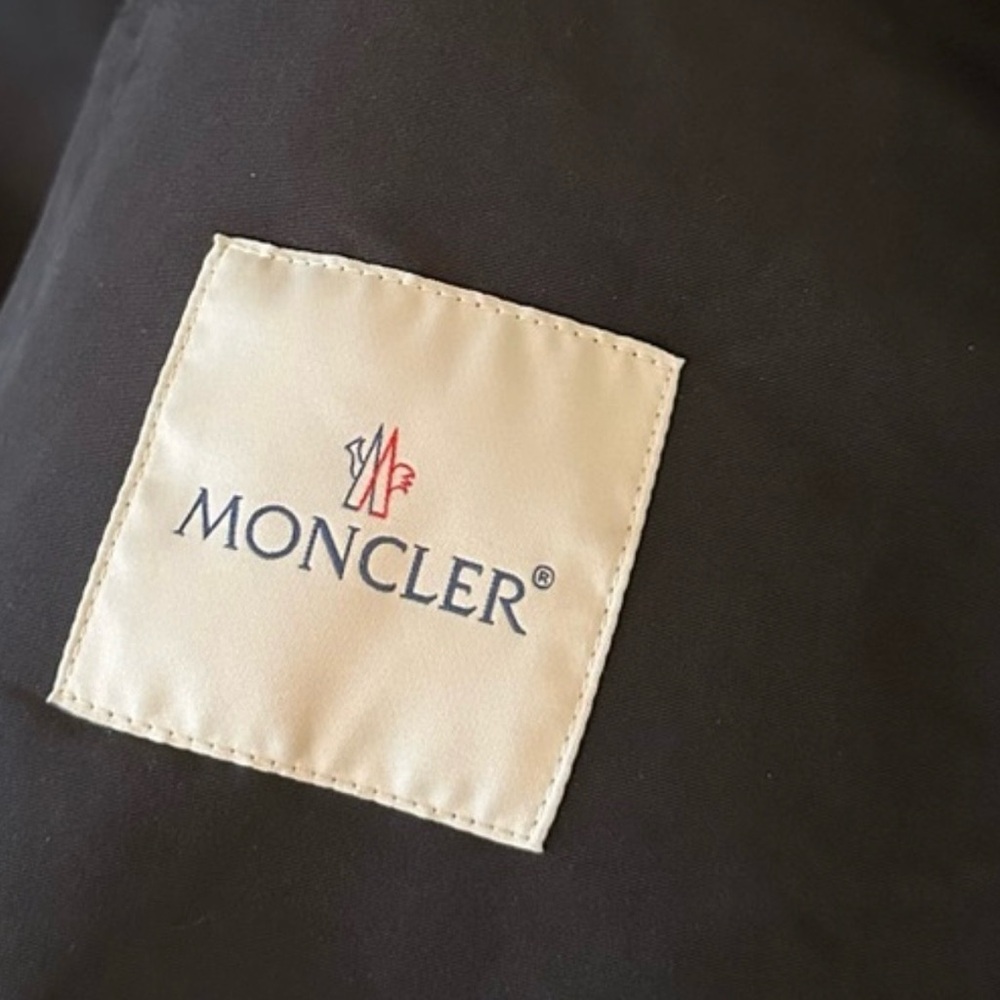 Moncler Giubbotto Maquereau Jacket Size 4 XL Raincoat Black - Picture 6 of 11